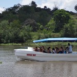 Taking a boat through the estuary in Costa Rica's Osa Peninsula.
