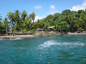 Pulling up to the hostel in Drake's Bay, Costa Rica.