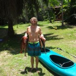 Leo Ramsey spearfishing in Costa Rica.