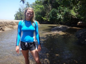 Aloe Driscoll exploring Drake Bay, Costa Rica.