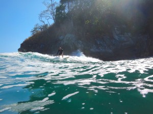 Surfing in Costa Rica.