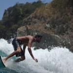 Surfing in Costa Rica.