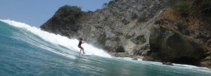 Women surfing in Costa Rica.