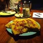 Post-surf pizza.