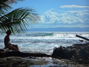 South swell in Pavones, Costa Rica.