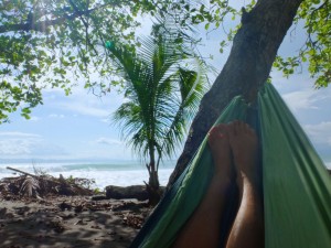 Relaxing in Pavones, Costa Rica.