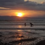 Sunset in Pavones, Costa Rica.