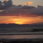 Sunset in Pavones, Costa Rica.