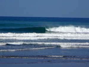 A wave in Playa Dominical, Costa Rica.