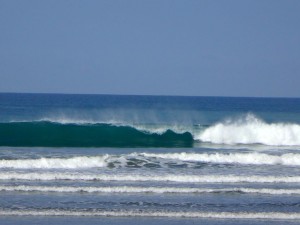 A wave in Playa Dominical, Costa Rica.