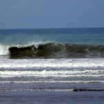A wave in Playa Dominical, Costa Rica.