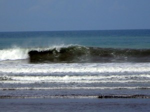 A wave in Playa Dominical, Costa Rica.