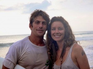 Friends in Playa Dominical, Costa Rica.