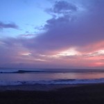 Sunset in Playa Dominical, Costa Rica.