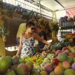 Marie at the market.