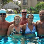 Fecundo, Aloe, Derek, Marie, and Roberto in Playa Hermosa, Costa Rica.