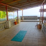Rooftop yoga deck in Playa Hermosa, Costa Rica.