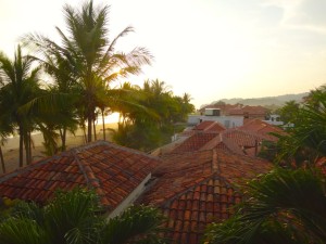 North view from the rooftop in Playa Hermosa, Costa Rica.
