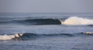 Right barrel in Playa Hermosa, Costa Rica.