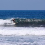 Roberto on a grinder in Playa Hermosa, Costa Rica.