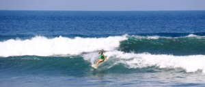 Aloe Driscoll surfing Playa Hermosa