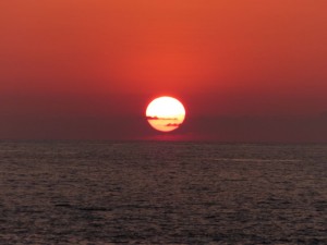 A beautiful sunset in Drake Bay, Costa Rica.