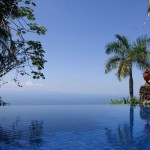 Infinity pool at Villa Caletas.