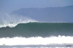 Big wave at Pavones.