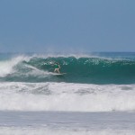 Aloe Driscoll surfing Pavones, Costa Rica.