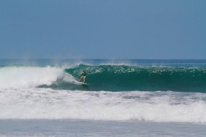 Aloe Driscoll surfing Pavones, Costa Rica.