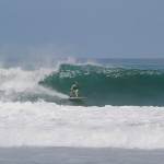 Aloe Driscoll surfing Pavones, Costa Rica.