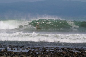 Aloe Driscoll surfing Pavones, Costa Rica.