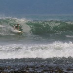 Aloe Driscoll surfing Pavones, Costa Rica.