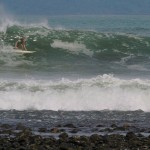 Aloe Driscoll surfing Pavones, Costa Rica.
