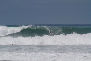 Aloe Driscoll surfing Pavones, Costa Rica.