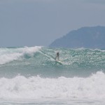 Aloe Driscoll surfing Pavones, Costa Rica.