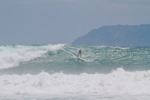 Aloe Driscoll surfing Pavones, Costa Rica.