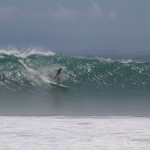 Aloe Driscoll surfing Pavones, Costa Rica.