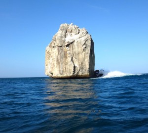 Side wave breaking at Witch's.