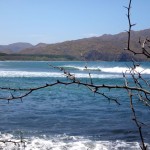 View of the wave at Ollie's Point from the beach.