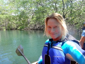Kayaking the estuary.