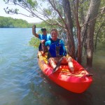 Me and Jaco on the kayak.