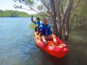 Me and Jaco on the kayak.