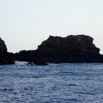 Rock islands on the boat ride back.