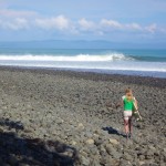 Aloe Driscoll surfing Pavones, Costa Rica.