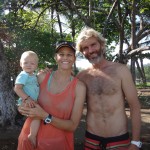 Holly, Kim, and Luna in Pavones, Costa Rica.