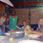 Dinner with friends in Pavones, Costa Rica.