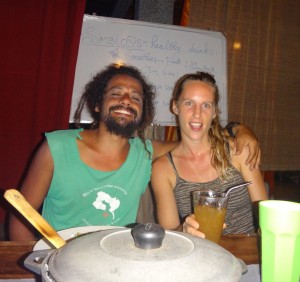 Ricardo and Frie in Pavones, Costa Rica.