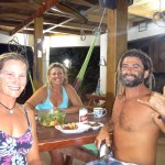 Aloe, Michelle, and Esteban in Pavones, Costa Rica.