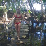 Surfing adventures in the jungle.